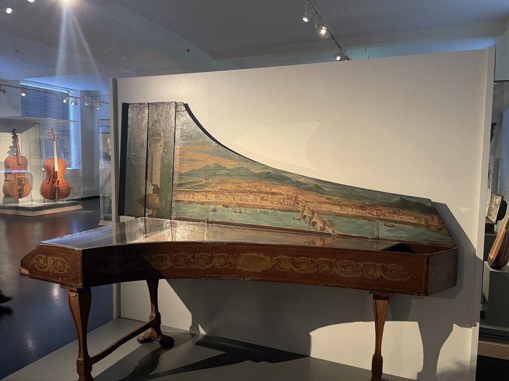 Harpsichord on display at the Leipzig Museum of Musical Instruments.